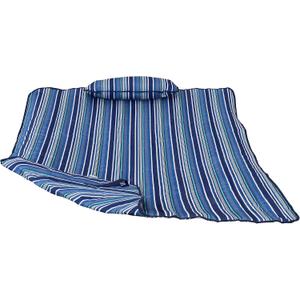Sunnydaze Polyester Quilted Hammock Pad and Pillow Set - Weather-Resistant - Breakwater Stripe