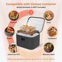Portable Electric Lunch Box Food Heater,12V/24V/110V 3-in-1 Food Warmer Box, Mini Portable Oven Car Food Warmer, Heated Lunch Bag for Adults Office Travel Work Truck Meal Reheating