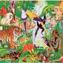 Melissa & Doug Rainforest Floor Puzzle, 48 pc Jumbo Jigsaw Puzzle, Educational Screen Free Activity for Toddler, Preschoolers and Kids Ages 3+ (2 x 3 Feet) - FSC Certified