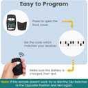 MCS412001 2-Channel Multi-Code Gate Remote Control 300Mhz, 4120 Garage Door Opener Remote 10 Code Transmitter, Replace 3089 308911 etc. 2 Pack