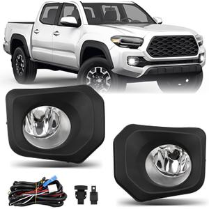 Fog Lights - Front Fog Lamps Assembly Compatible with Toyota Tacoma SR SR5 Pickup Truck 2016-2023 - Fog Lamp Kit Replacement for 8122002160, 8121002160, TO2592129, and TO2593129