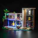 LocoLee LED Light Compatible with Lego Modern House - No Models Only Light, Creative Lighting Set Accessories Compatible with Lego 31153 Modern House Set