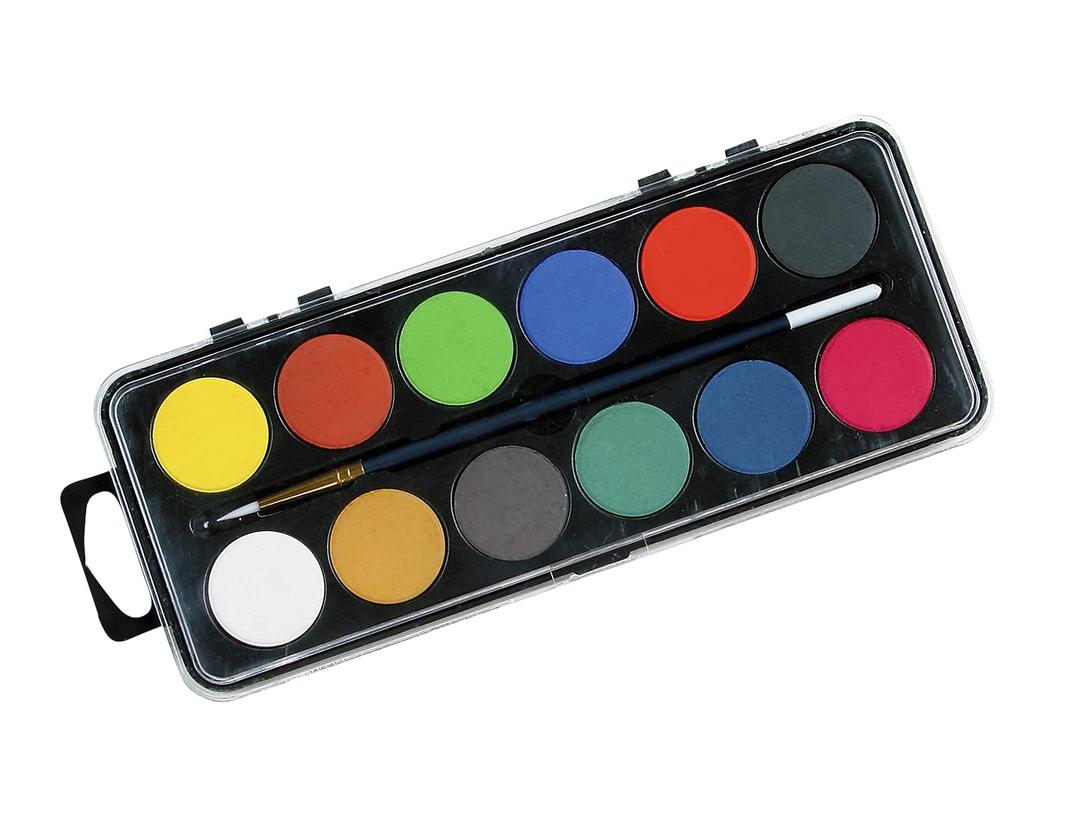 Sax Liquid Watercolor Paints - 8 Ounces - Set of 12 - Multiple Opaque Colors