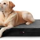 Laifug Orthopedic Memory Foam Pet(40"x 25"x 4",Black)/Dog Bed with Durable Waterproof Liner and Removable Washable Cover