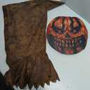 Morph Scary Pumpkin Costume With Pitchfork and Mask, Scary Halloween Costumes For Kids Pumpkin Costume Kids Reaper Costumes (Large)