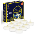 Candle Charisma White Floating Candles 3 Inch (Set of 12) – 8-Hour Dripless, Smokeless Burn with Natural Flickering Flame – Perfect for Weddings, Centerpieces, Pool Nights & Special Events