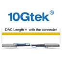 10Gtek 40G QSFP+ DAC Cable - 40GBASE-CR4 Passive Direct Attach Copper Twinax QSFP Cable for Juniper EX-QSFP-40GE-DAC-2M Devices, 2-Meter(6.5ft)