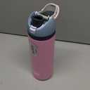 FreeSip Insulated Stainless Steel Water Bottle with Straw, BPA-Free Sports Water Bottle, Great for Travel, 24 Oz, Denim