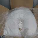 L Shaped Pillow Support for Head, Neck and Shoulders - White Cover Included (20 x 26)