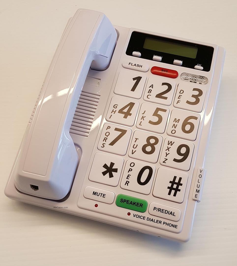 Hands Free Voice Activated Home Telephone Always Listening for Commands - Answer | Hang-up !| Call | with Only Your Voice