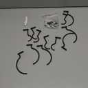 Wall-Mounted Wine Hook: Hanging Wine Bottle Wall Holder - Set of 6 Metal Wall Red Wine Rack