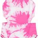 Kanu Surf Girls' Beach Sport Cut-Out One Piece Swimsuit Size 10