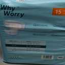 WhyWorry Adult Diapers with Tabs, Disposable Incontinence Briefs for Women & Men with Maximum Absorbency, Adult Briefs for Incontinence Overnight, Odor Control, Unisex, Medium, 15 Count