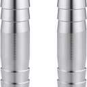 Ceaeso 304 Stainless Steel 5/16" Hose Barb to 5/16" Hose Barb Splicer Mender Round Union Coupler Fitting for Water/Fuel/Air (Pack of 2)