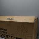 COLAMY Button Tufted Dining Chairs Set of 2, Parsons Upholstered Fabric Dining Room Chairs Kitchen Chairs with Wood Legs and Padded Seat, Dark Grey