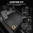 AOMSAZTO Floor Mats for 2026 2025 2024 2023 Honda Accord (Include Hybrid) All Weather TPE Rubber Floor Liners for Honda Accord 2023-2025 2026 Hybrid Accessories Odorless Non-Slip 1st & 2nd Row, Black.