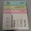 Dew Well - Deodorant Wipes Variety 50 Pack (Mint, Rose, Cucumber)