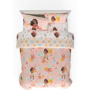 Disney Princess Moana Kids Bedding Super Soft & Cozy Comforter and Sheet Set with Sham, Queen, (100% Official Licensed Product) by Franco (7 Piece Queen Size)