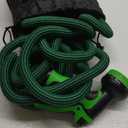 100 ft Expandable Garden Hose - 2025 Reinforced No Kink Retractable Water Hose 100ft with 10 Pattern Spray Nozzle, Solid Brass Fittings, Strong Expanding Latex Tube - Super Lightweight & Flexible