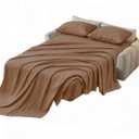 Kingnex Sofa Bed Sheets Queen for Sleeper Sofa Bed with 4-6 Deep Pocket Soft Double Brushed 1800 Microfiber 4 Piece Bedding Set (60"x74"x6") Coffee