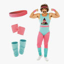 fun shack 80s Exercise Costumes For Men, 80s Workout Costumes, Retro Fitness Outfits For Men, 80s Gym Attire Medium