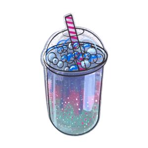 Funny Acrylic Sparkling Water Hair Clips,Acrylic Drink Claw Clip,Small Claw Clip for Women