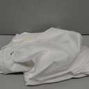 ALYVIA SPRING Waterproof Fabric Shower Curtain Liner with 3 Magnets - Soft Hotel Quality Cloth Shower Liner, Light-Weight & Machine Washable - Standard Size 72x72, White