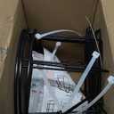 TQVAI 10 Inch Railing Planter - Fit for 1.5 to 3.5 Inches Railing - Adjustable Hanging Planters Outdoor Balcony Deck Flower Pot Holder Metal Baskets for Garden Orchid, Patio Ledge, 3 Pack, Black