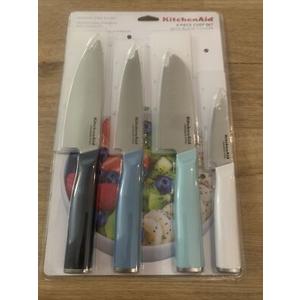 KITCHENAID 4 Piece Chef Set With Blade Covers Japanese Steel Blades
