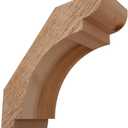 Ekena Millwork BRC04X10X10OLY00RWR 4"W x 10"D x 10"H Olympic Rough Sawn Knee Brace, Western Red Cedar