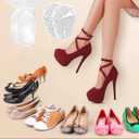 ONUEMP Heel Cushion Inserts and Metatarsal Pads for Women, 3 Pairs Heel Grips and 3 Pairs Ball of Foot Cushions, Silicone Shoe Pads Insoles for High Heels, Blister Prevention for Too Big Shoes