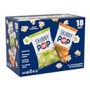 SkinnyPop Popcorn, Original and Dairy Free White Cheddar, Gluten Free, Non-GMO, 0.5oz Individual Size Snack Bags (18 Count) BB 10/24/2025