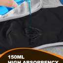 Incontinence Underwear for Men, 150ML Absorbent Washable Protective Leak Proof Reusable, Briefs 3 Pack (Multicolor02, Medium)