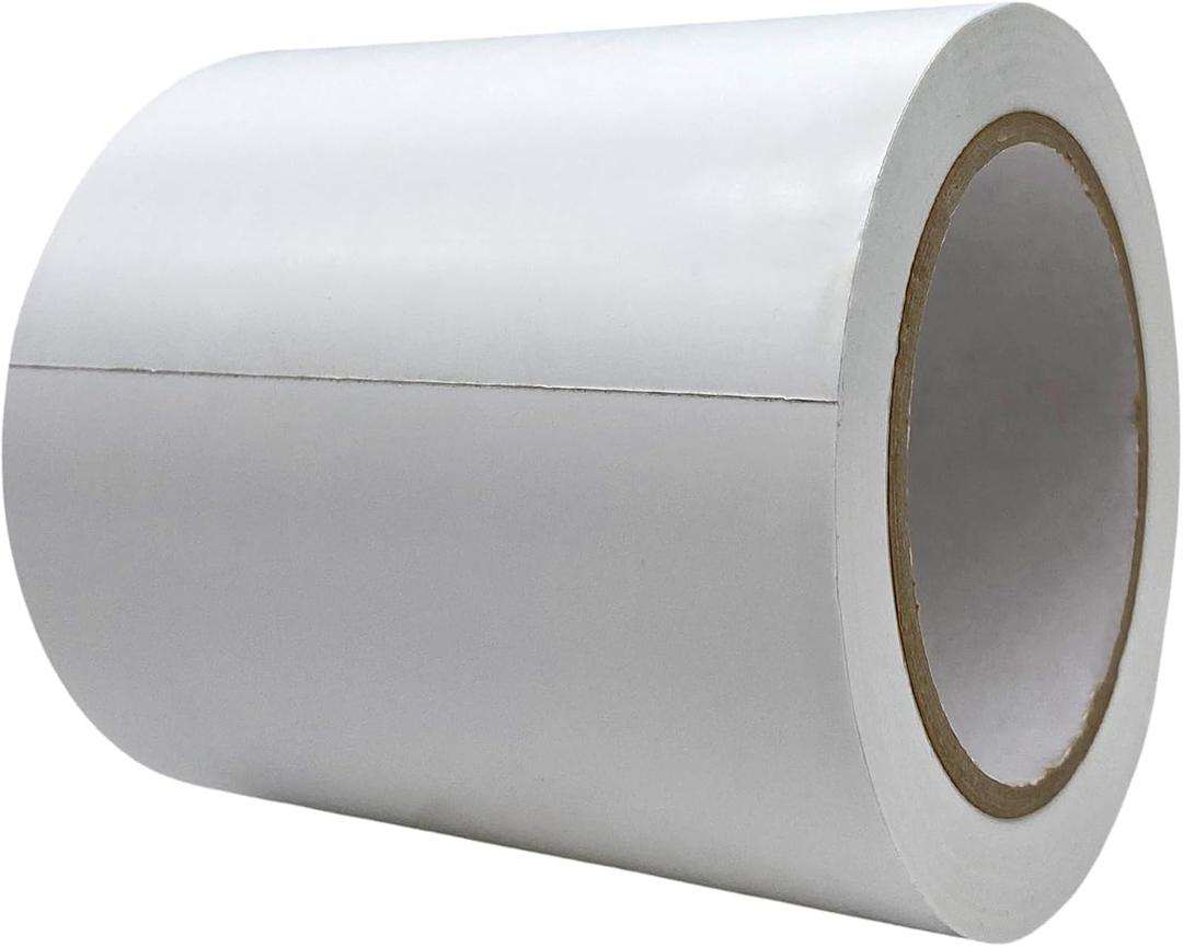 MAT Vinyl Marking Tape White - 5 inch x 36 yds. for Safety Floor Marking (School Gym, Restaurants, Warehouse), Dance Floor Splicing, Pinstriping Cars & Boats