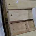 LINSY Solid Wood Bed Frame, Mid Century Modern Bed Frames Full Bedframe Wooden Platform Frame with Headboard and Slat Bases, No Box Spring Needed, Easy Assembly, Antique Walnut