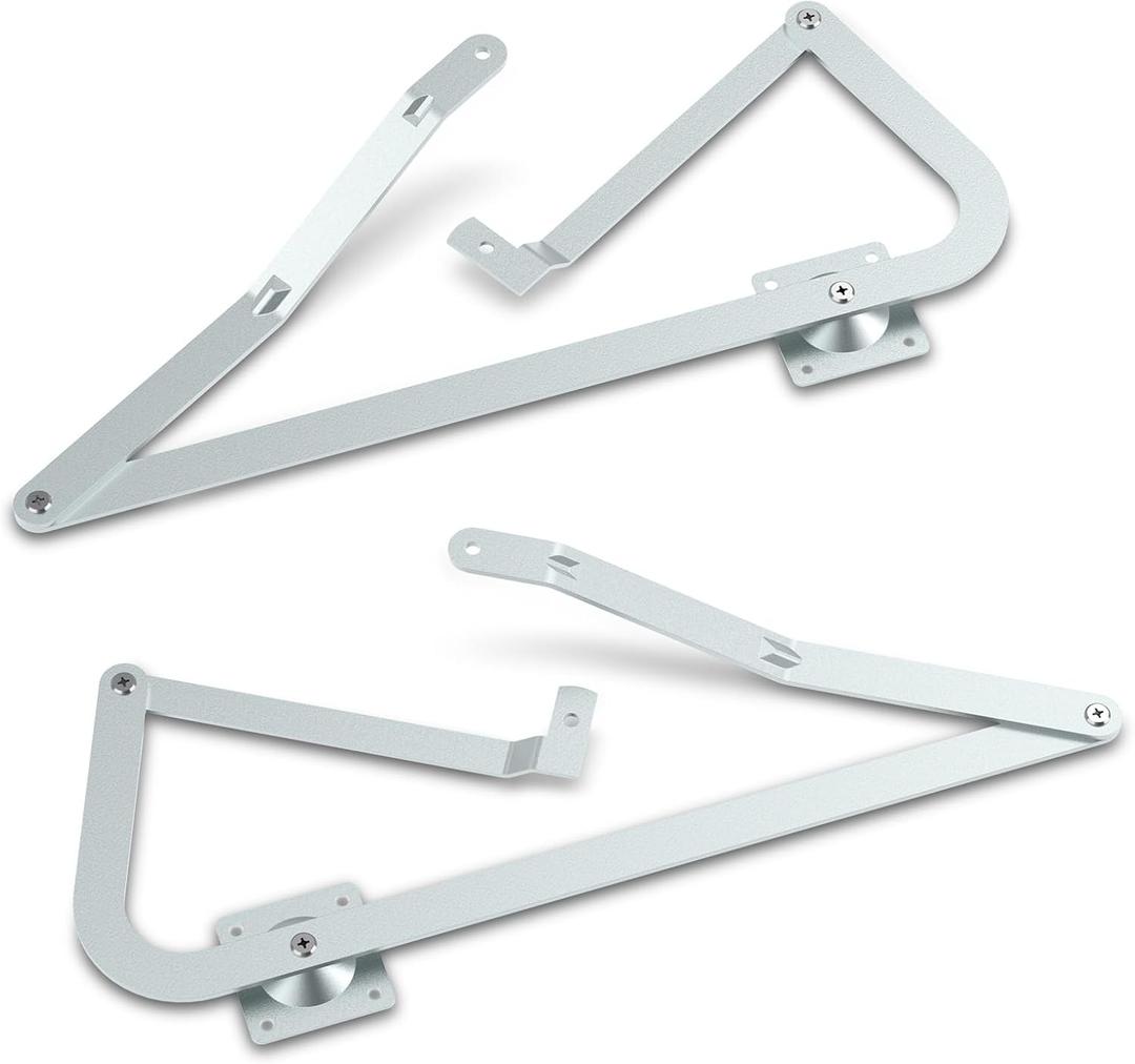 55-2 Attic Ladder Hinge Arms,Pull Down Attic Ladder Parts Compatible with Werner Mk 5,WU2210,W2208,W2210 Fit for Werner Series Attic Ladders Made After 2010,Attic Ladder Hardware Kit-1 Pair
