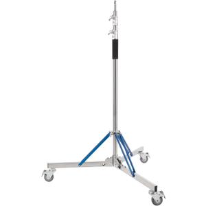 Heavy Duty Light Stand with Caster - 10.5ft/320cm Adjustable Light Stand with Stainless Steel, High Stability and Mobility Light Stand Photography for Strobe Light, Softbox, Reflector