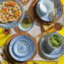 Corelle Vitrelle 6 PIECE Dinner Plates Set Triple Layer Glass and Chip Resistant, Lightweight Round Plates, Portofino