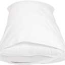 Amazon Basics Hypoallergenic Protector Cover Pillowcases - 21 x 55 Inches, Body Size, White, Pillows Not Included