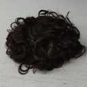 yuehong Mens Short Curly Brown Wig Anime Cosplay Wigs Halloween Cosplay Costume Hair Wig