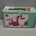 Apple Peeler Corer, Long lasting Chrome Cast Magnesium Alloy Apple Peeler Slicer Corer with Stainless Steel Blades and Powerful Suction Base for Apples and Potato(Red)