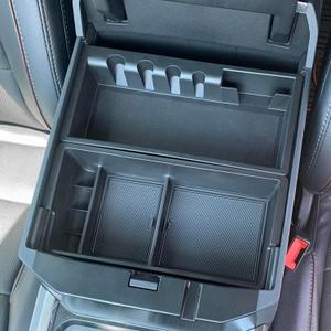 PIMCAR Center Console Organizer for 2023 2024 2025 Ford F250 F350 F450 F550 Super Duty | Custom Fit Insert Compatible with Factory Tray (Fits Bucket Seats) - One Tray (Half-size Tray)
