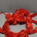 Christmas Decorations - 6 Ft Red Velvet Bow Garland - Xmas Decor for Mantel Fireplace Shelf Cabinet Stand Door Window Frame Bedroom Living Room Home Entryway Indoor Holiday Decoration