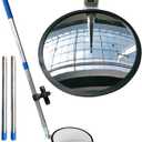 Portable Hand-Held Under Vehicle Search Mirror  Telescopic Inspection Mirror for Security Check Under Cars, Truck, Equipment, Over Shelves and Corners