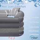 WROS Cooling Human Dog Bed for Summer, Breathable Washable Floor Lounger for People & Pets, 72"x41"x12", Glacier Grey, Pet Bed for Hot Weather Relaxing