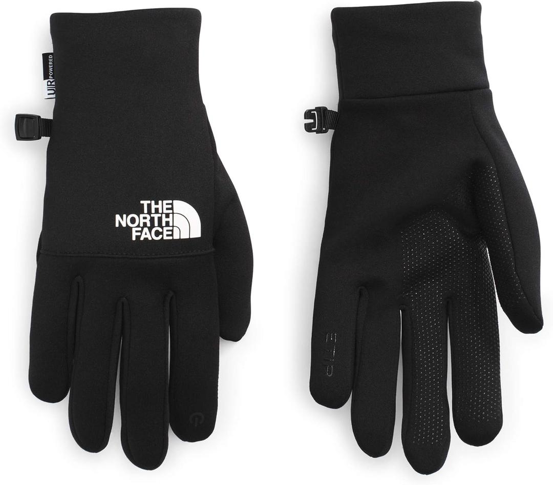 THE NORTH FACE Etip Fleece Recycled Gloves | Touchscreen Compatible Gear for Men & Women, Hand Warming Winter Essential (Medium, Tnf Black/Tnf White)
