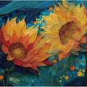 Sunflower Puzzles for Adults 1000 Pieces, Colorful Garden Flowers Puzzles for Adults Nature, Unique Impossible Spring Floral Theme for Plant Lovers