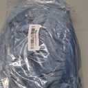 Velvet Ruffle Throw Pillow Covers Couch, Set of 2 Decorative Pillowcases with Ruffles 20x20 Inch Solid Color Shabby Chic Farmhouse Cushion Cover for Living Room Sofa Bed, Slate Blue