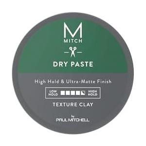 MITCH by Paul Mitchell Dry Paste Texture Clay for Men, High Hold, Ultra-Matte Finish, For All Hair Types