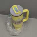 STANLEY Quencher H2.0 Tumbler with Handle and Straw 30 oz | Flowstate 3-Position Lid | Cup Holder Compatible for Travel | Insulated Stainless Steel Cup | BPA-Free | Pomelo